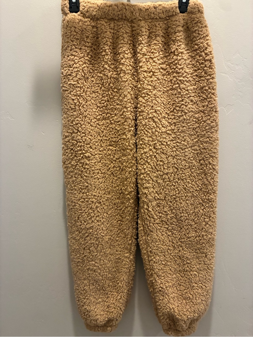 No Boundaries Teddy Fleece Joggers - Camel